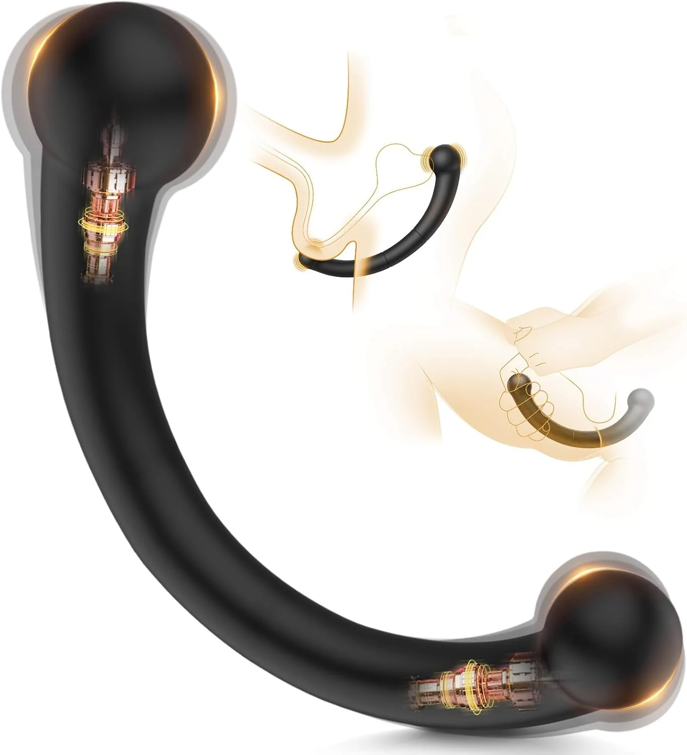 DualCurve Dual-Ended Prostate Massager 10 Modes Silicone - Image 10