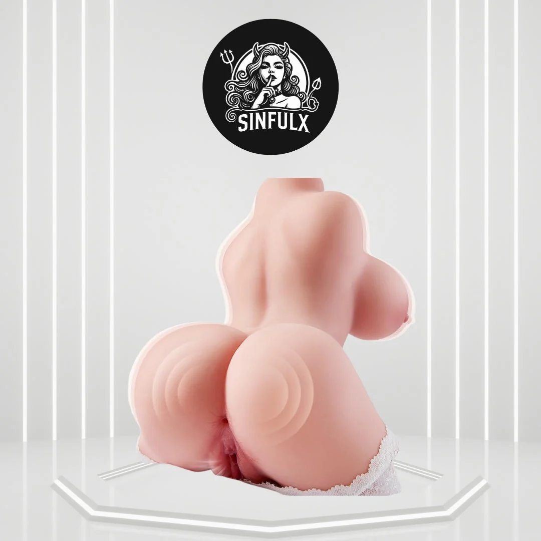 PulseLuxe Vibrating Torso Stroker 6LB Dual Channel Sex Doll