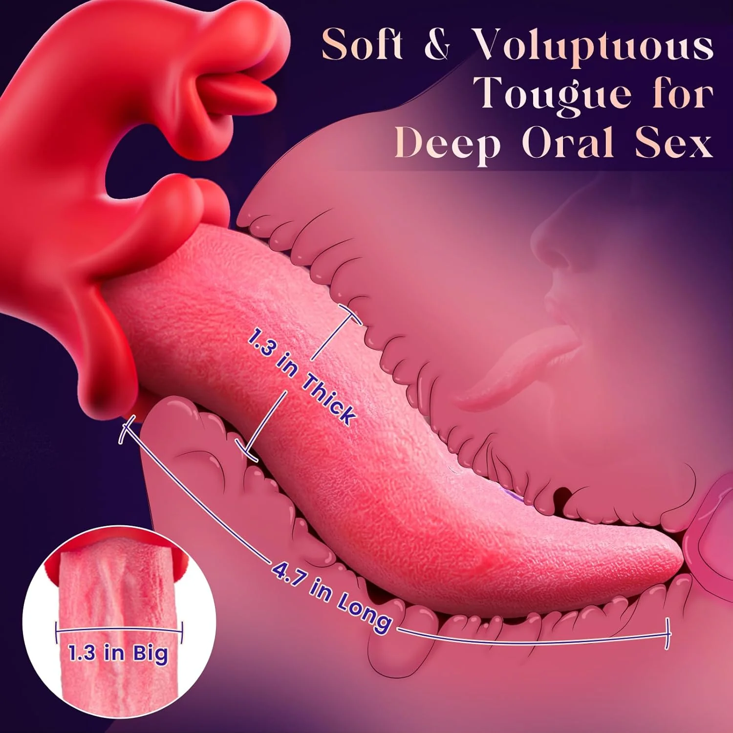 ElyraSwing Tongue Rabbit Vibrator 9 Modes G-Spot Toy - Image 4