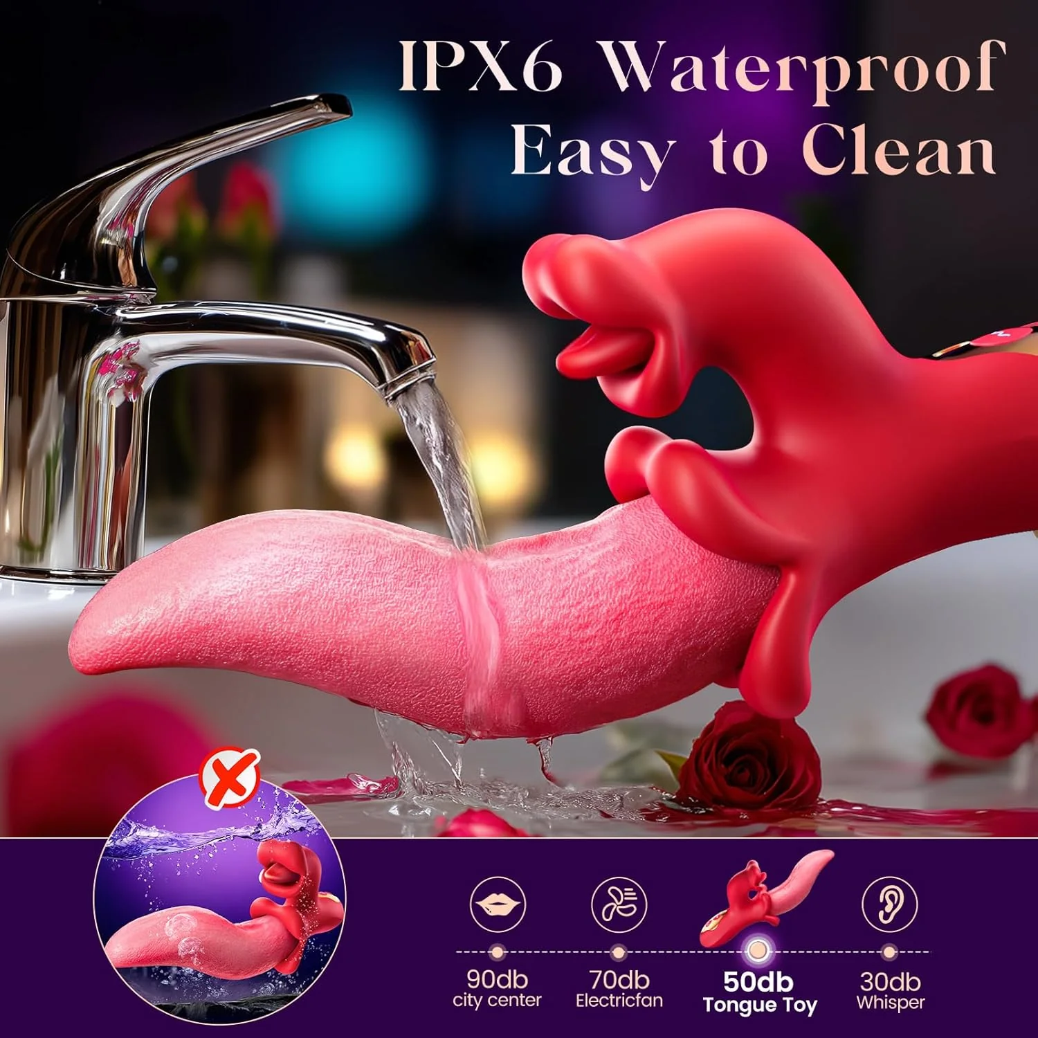 ElyraSwing Tongue Rabbit Vibrator 9 Modes G-Spot Toy - Image 7