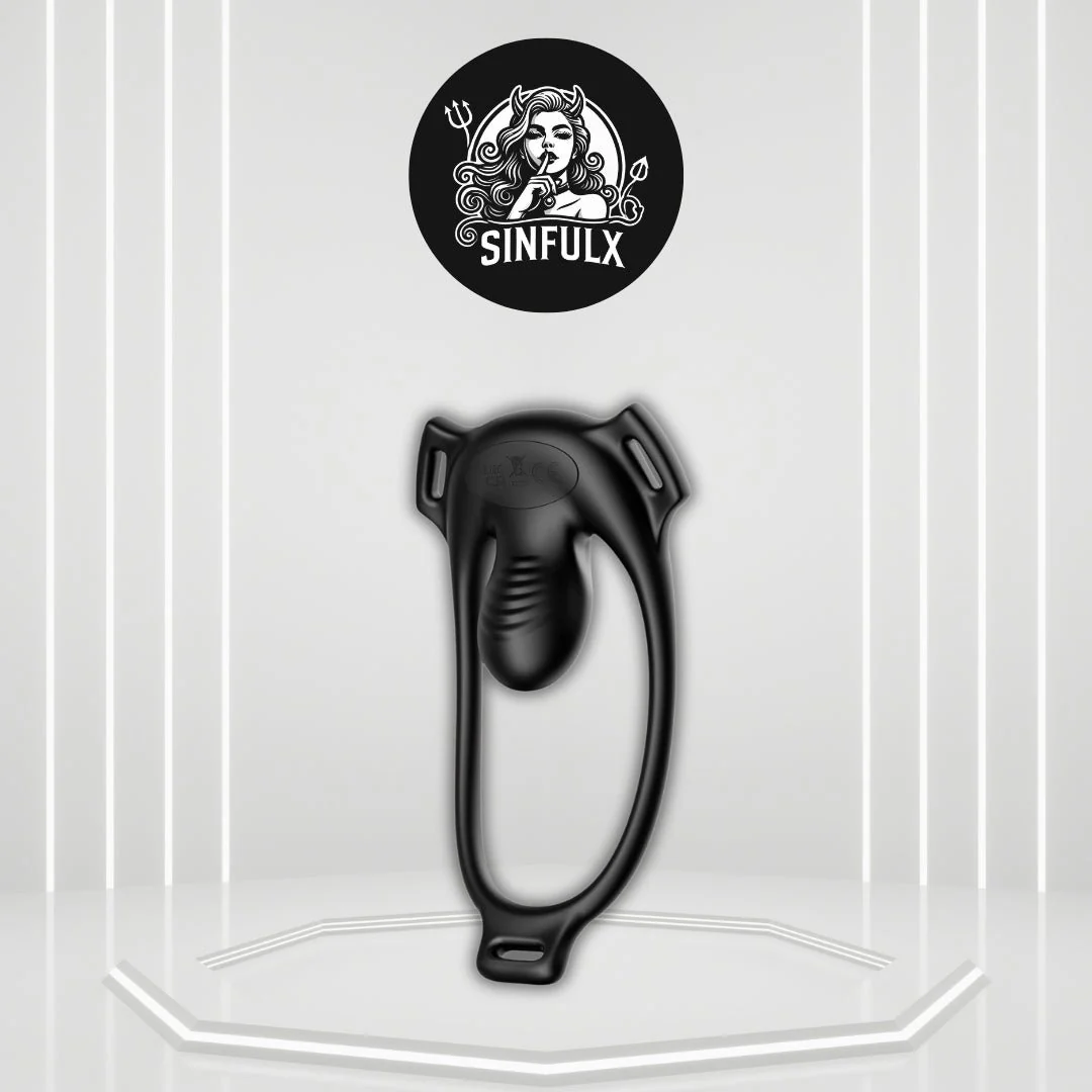 NoirControl Cock Ring Clit Vibrator Remote Harness 9 Modes