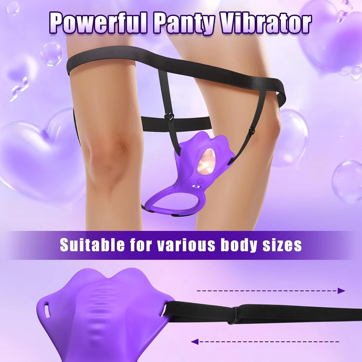 SyncEase Wearable Cock Ring Clit Stimulator Remote 10 Modes - Image 5