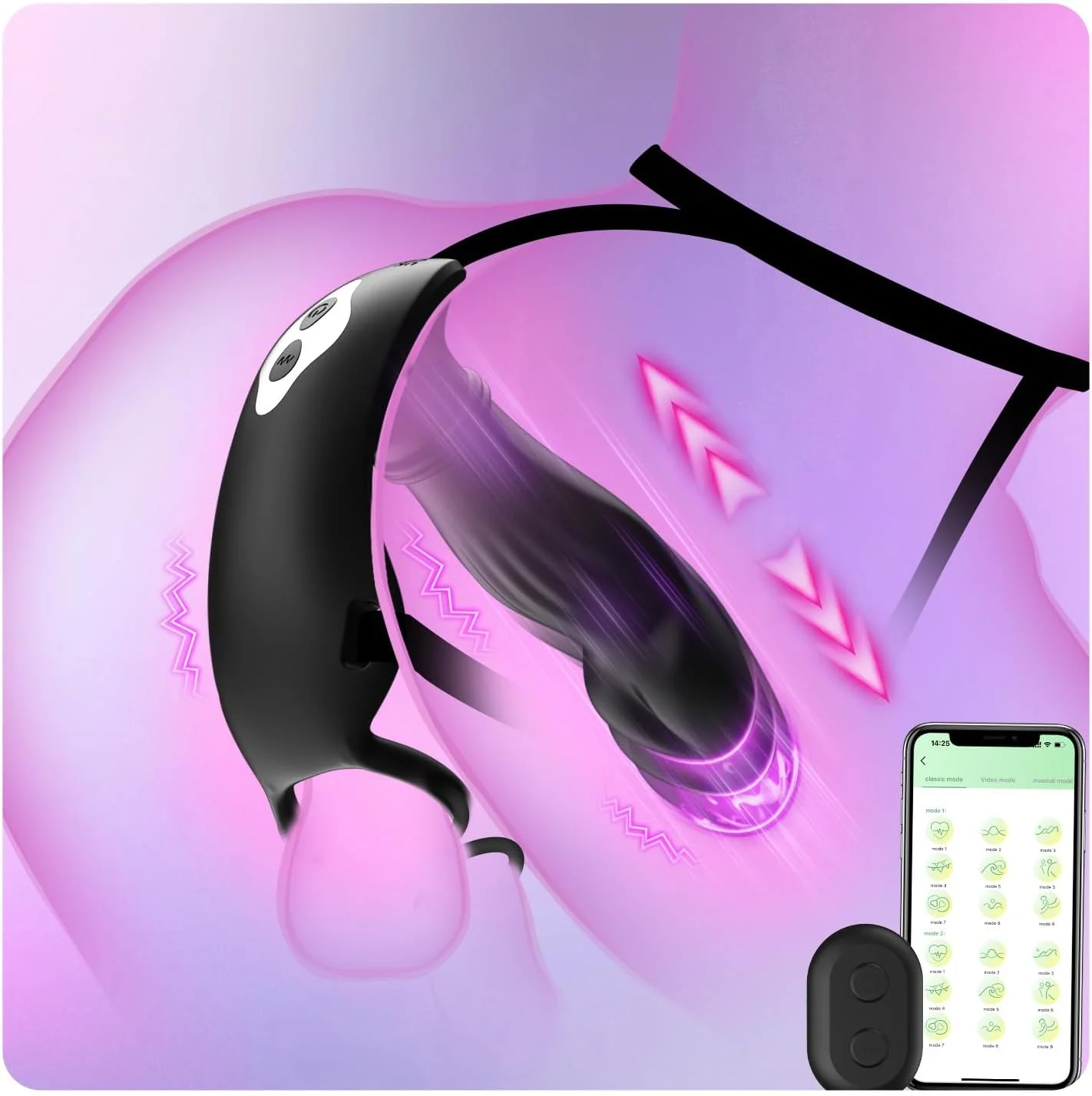 CoreDominus Thrusting Prostate Massager Cock Ring App Remote - Image 2