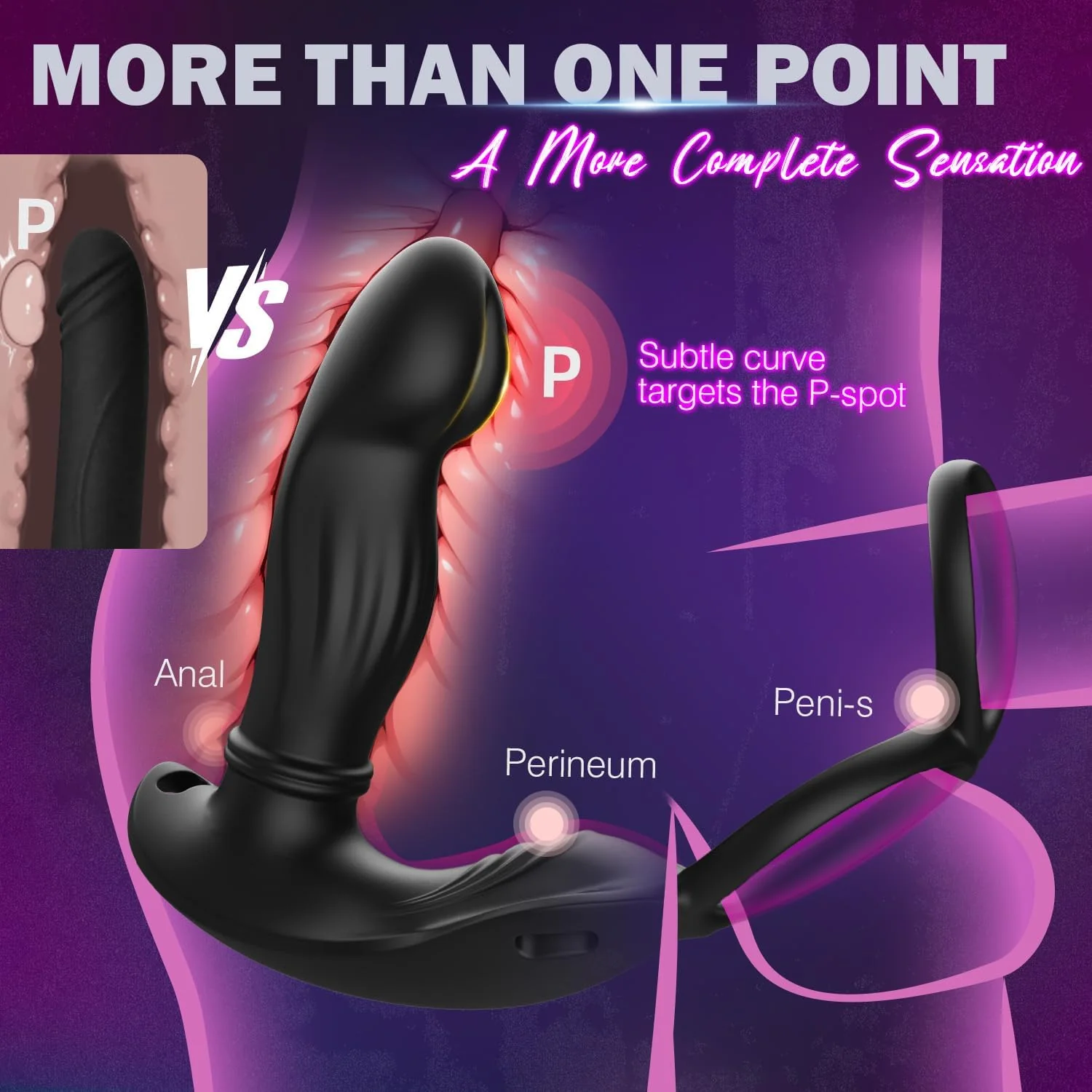CoreDominus Thrusting Prostate Massager Cock Ring App Remote - Image 5