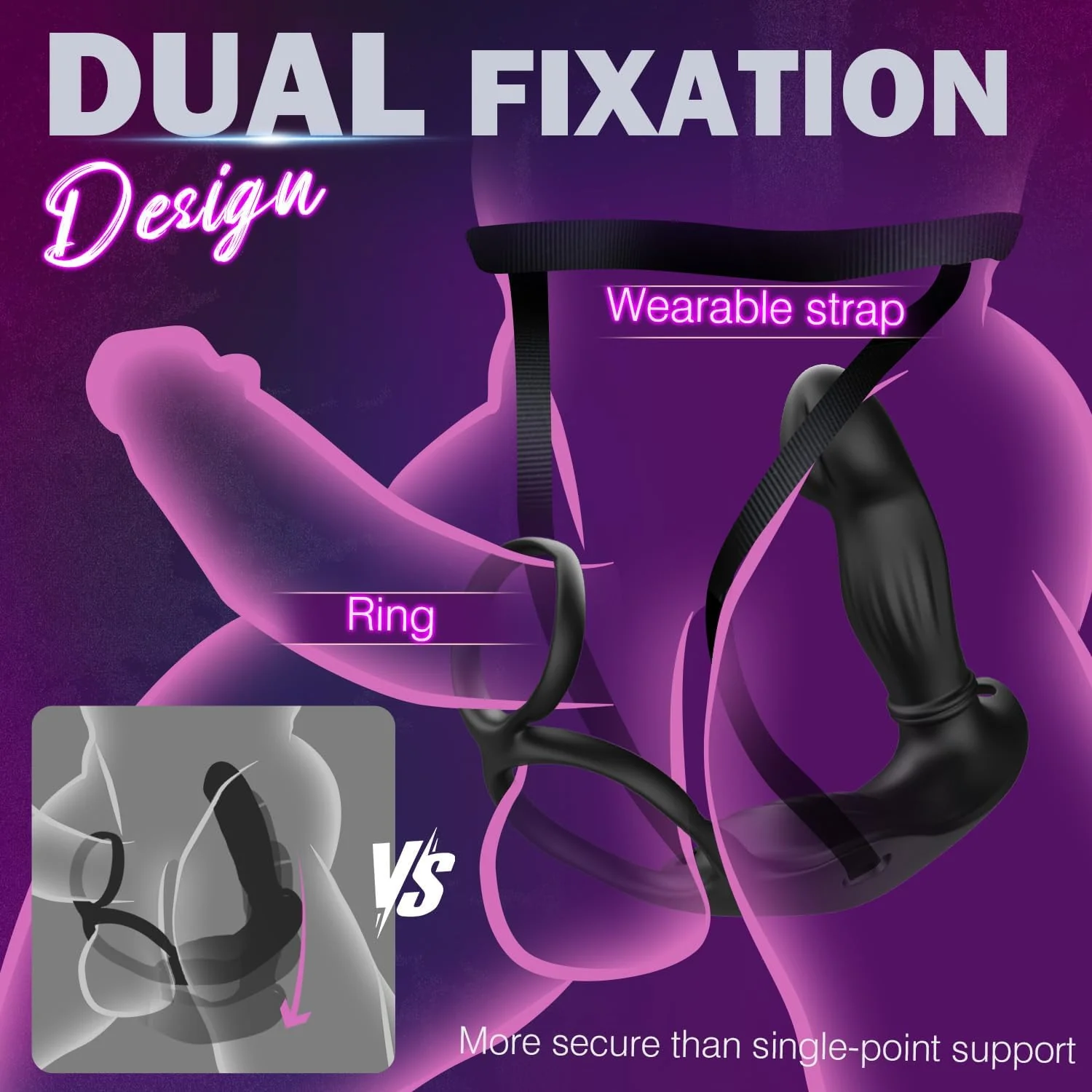 CoreDominus Thrusting Prostate Massager Cock Ring App Remote - Image 6