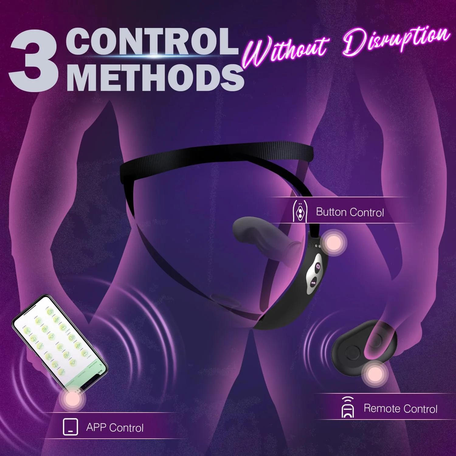 CoreDominus Thrusting Prostate Massager Cock Ring App Remote - Image 7